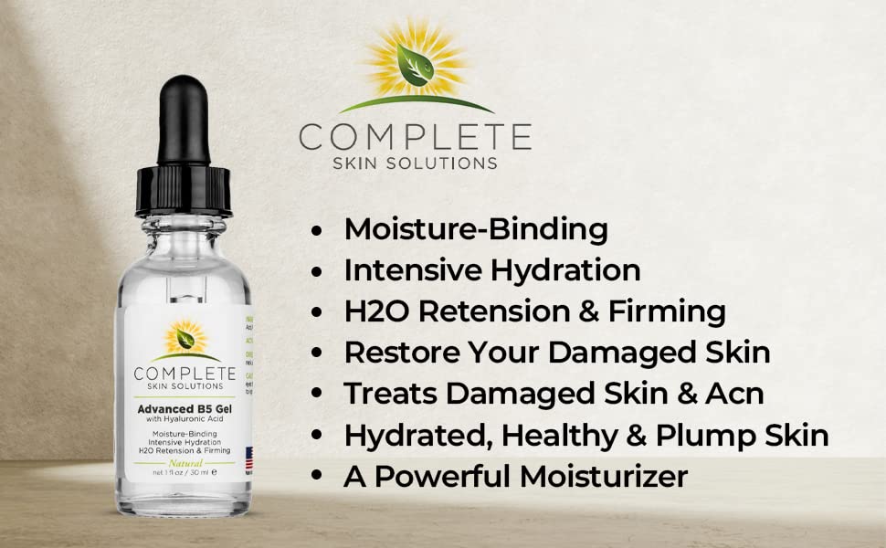 Advanced B5 Gel with Hyaluronic Acid 1 oz - Hydrating Vitamin B5 Serum
