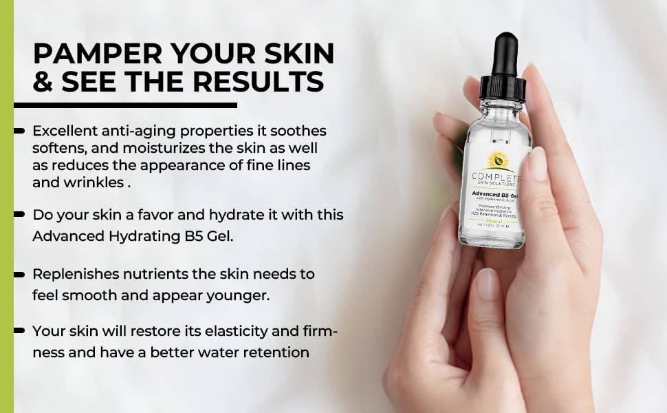 Advanced B5 Gel with Hyaluronic Acid 1 oz - Hydrating Vitamin B5 Serum