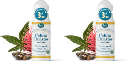 Baar Palma Christos Roll-On Organic Castor Oil 3 oz - Pack of 2