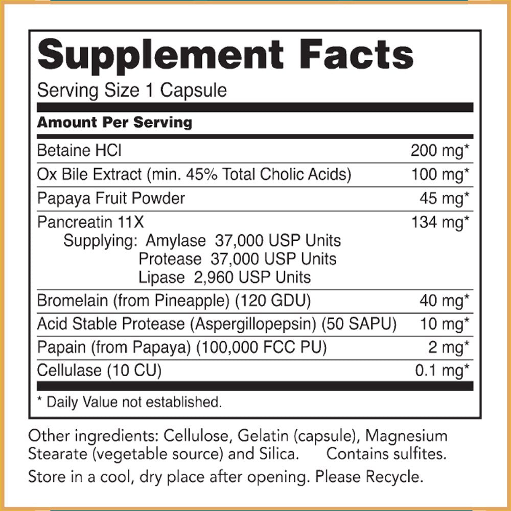 Baar Super Digestive Enzymes – 90 Capsules | Supports Digestive Health
