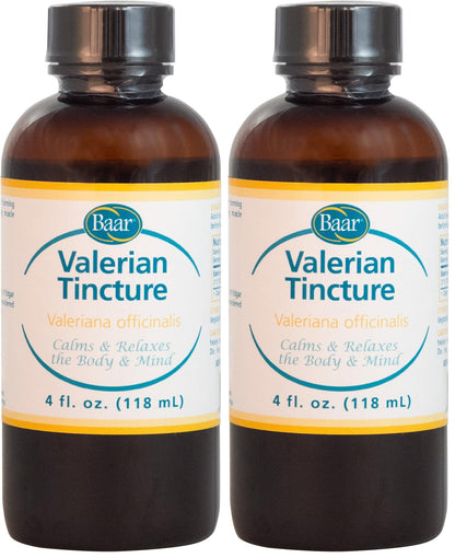 Baar Valerian Tincture – 4 oz (Pack of 2) – Natural Relaxant