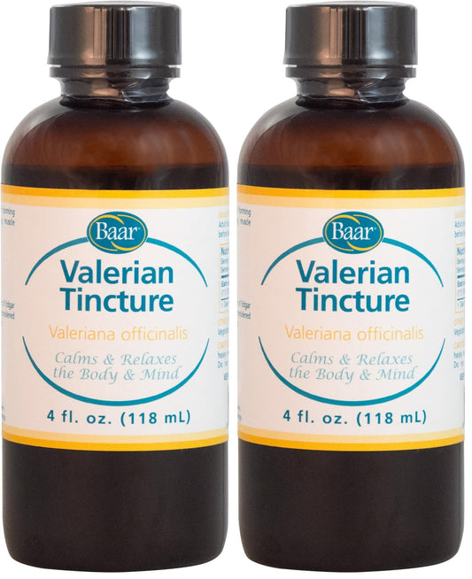 Baar Valerian Tincture – 4 oz (Pack of 2) – Natural Relaxant BritishVita | Premium UK Vitamins & Wellness Supplements