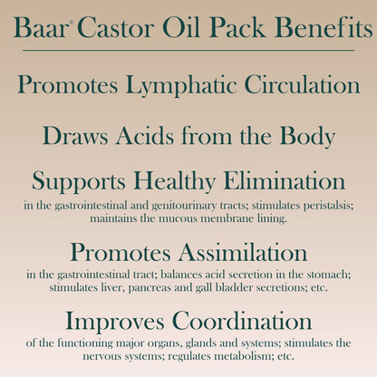Baar Products - Wool Flannel for Castor Oil packs 1 pkt [Health and Beauty]