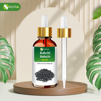 Babchi Oil (Psoralea Corylifolia) 100% Pure & Natural Undiluted Cold Pressed Carrier Oil | Aromatherapy | Therapeutic Grade (15 ml)