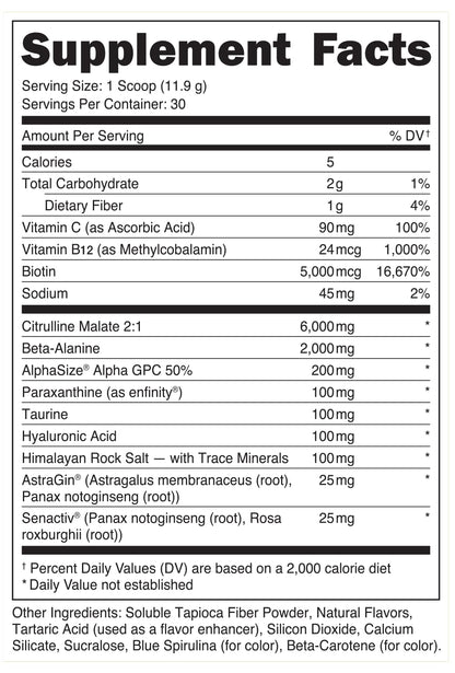 Babe Pre Workout Powder for Women | Sparkling Orchard | 30 Servings | 12.6 oz
