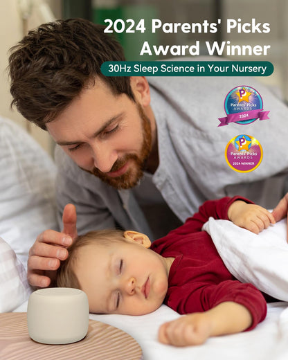 BABELIO Pocket White Noise Sound Machine – 15 Non-Looping Sounds for Sleep & Travel (Putty Gray)