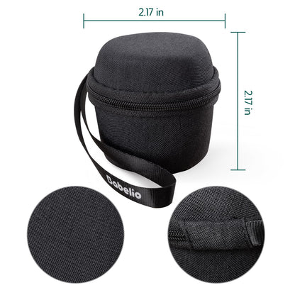 BABELIO Portable Travel Case for Babelio Pocket Mini White Noise Machine – Textile Black (CASE ONLY)