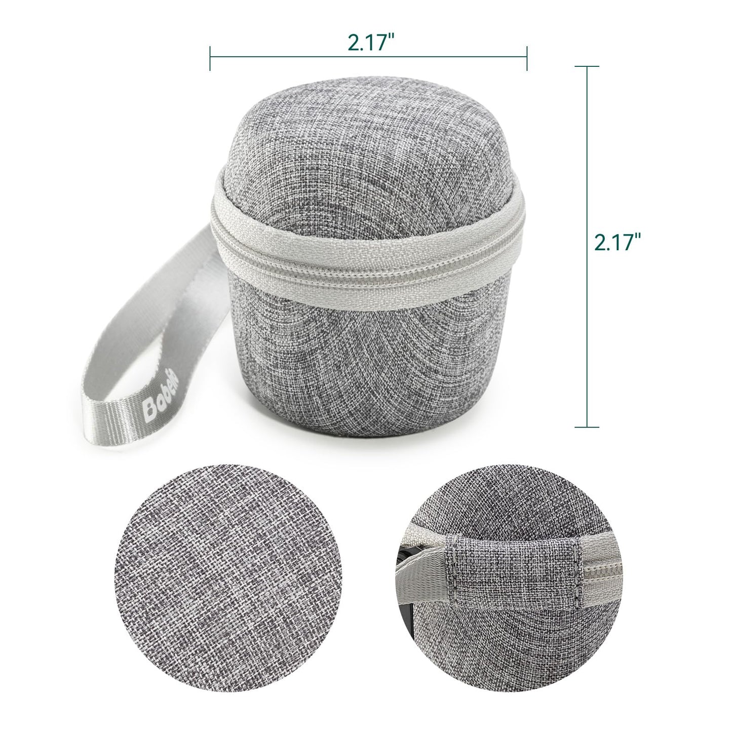 BABELIO White Noise Sound Machine — Mini Pocket, 15 Non-Looping Sounds, Timer & Memory