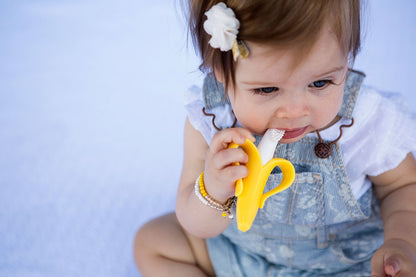 Baby Banana The Original Banana Brush – Made in USA, Toddler Toothbrush, Family-Owned