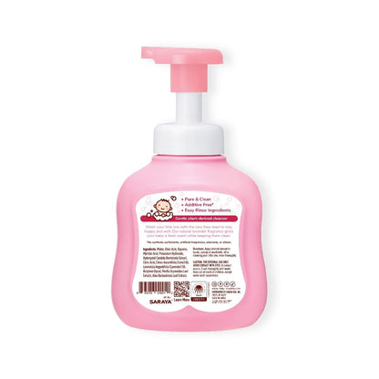 Arau Baby Foam Body Soap Lavender Scent - Plant-Based Baby Wash for Sensitive Skin