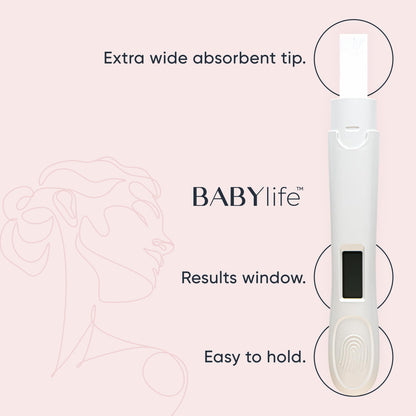 Baby Life Digital Pregnancy Test - Fast & Accurate Urine Detection - 1 Count