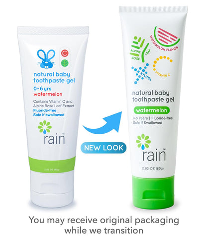 Baby Toothpaste 6-12 Months - Fluoride Free Training Gel (2.8 oz)
