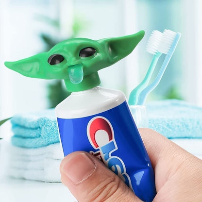 Baby Yoda Toothpaste Cap – Yoda Topper & Dispenser for Kids & Adults | Fun Bath Decor