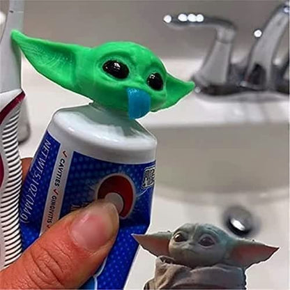 Baby Yoda Toothpaste Cap – Yoda Topper & Dispenser for Kids & Adults | Fun Bath Decor