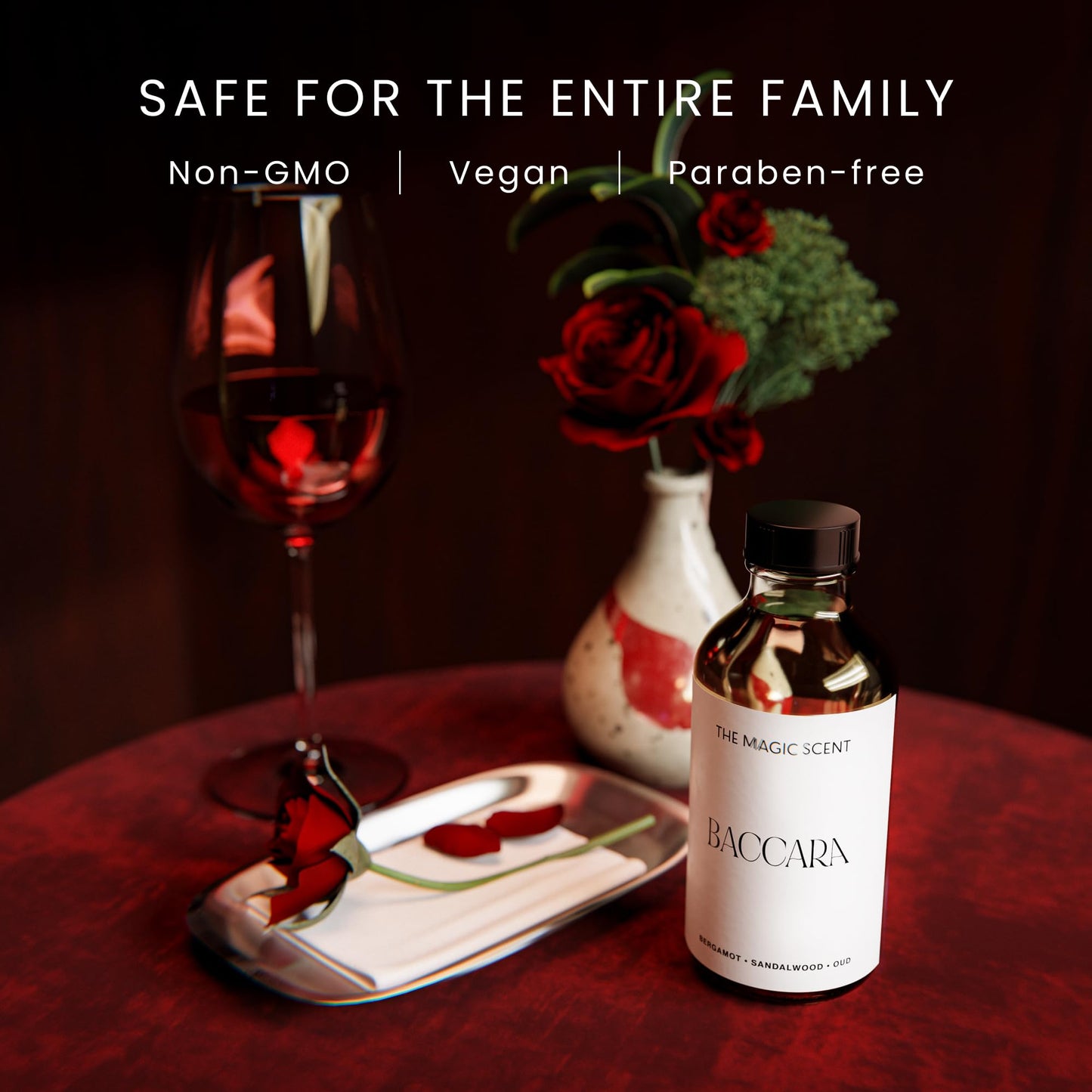 The Magic Scent Baccara Diffuser Oil – Luxury Hotel & Home Scents (16.9 oz / 500 mL)