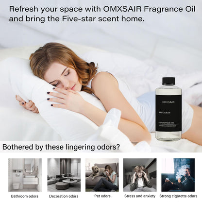 Baccarat Hotel Diffuser Oil 17.6 fl oz (500ml) – Luxury Scented Diffuser Oil, Saffron, Cedar & Ambergris