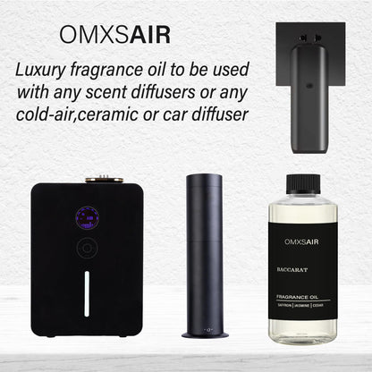 Baccarat Hotel Diffuser Oil 17.6 fl oz (500ml) – Luxury Scented Diffuser Oil, Saffron, Cedar & Ambergris