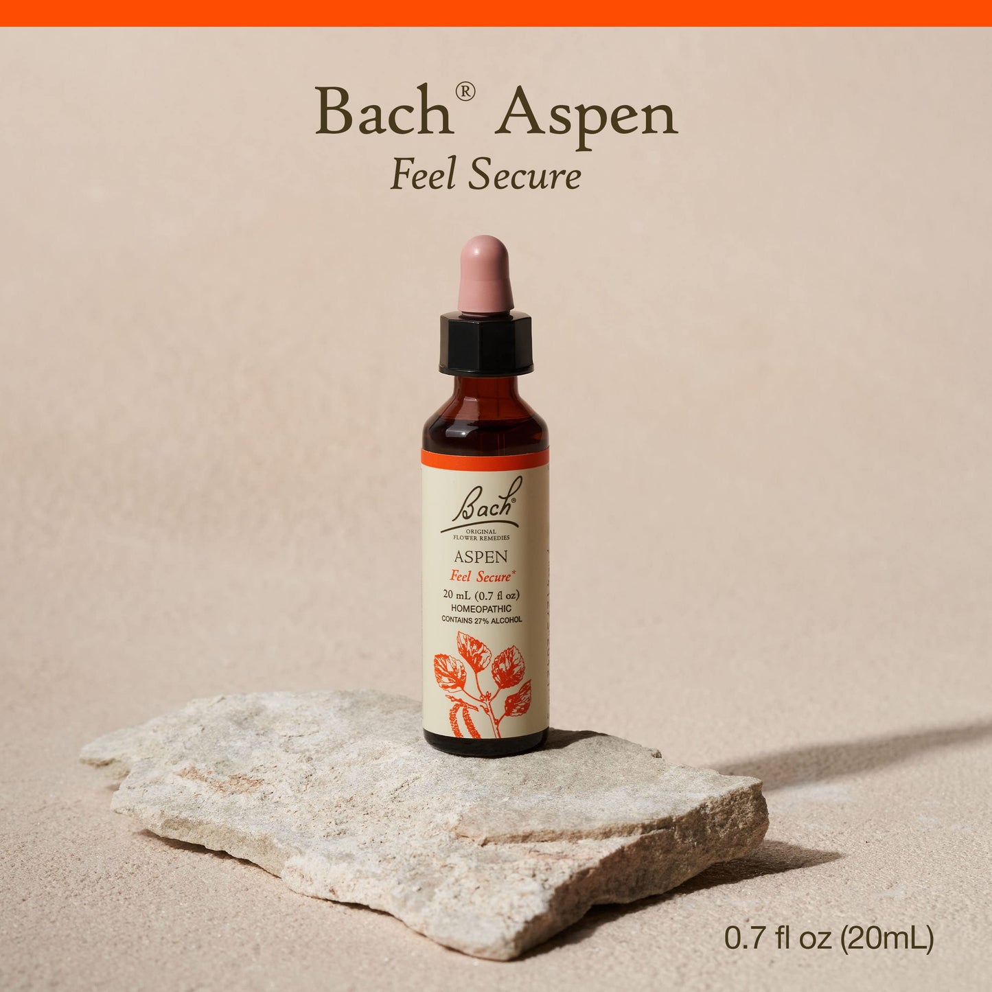 Bach Aspen Original Flower Remedy – Feel Secure, Emotional Balance (20mL)
