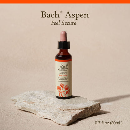 Bach Aspen Original Flower Remedy – Feel Secure, Emotional Balance (20mL)