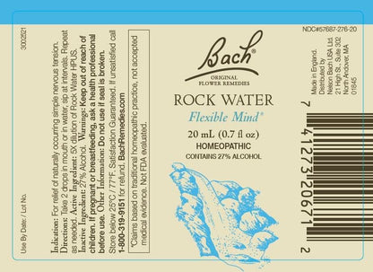 Bach Original Flower Remedies 2-Pack – Beech & Rock Water (Have Tolerance), 20mL Dropper x2 – Vegan