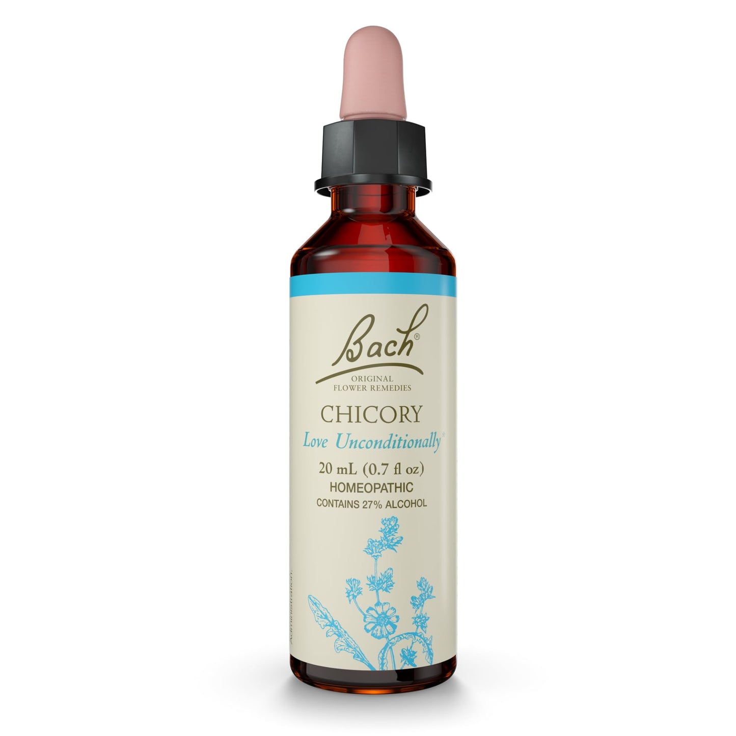 Bach Chicory – Love Unconditionally (20mL) – Original Flower Remedy (Vegan, GF, Sugar-Free)