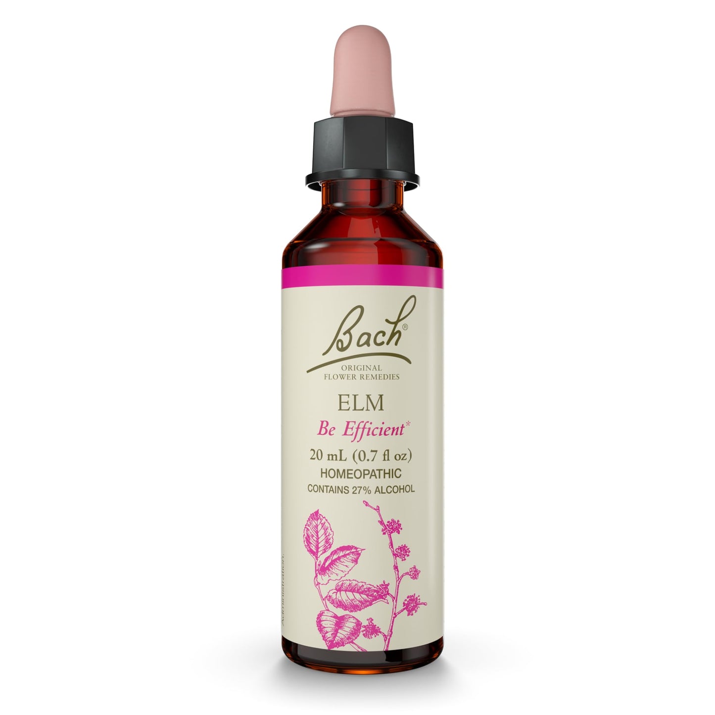 Bach Elm Original Flower Remedy - Be Efficient | Emotional Balance 20mL