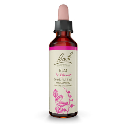 Bach Elm Original Flower Remedy - Be Efficient | Emotional Balance 20mL