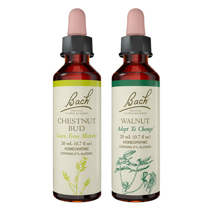 Bach Original Flower Remedies 2-Pack, Break a Habit – Chestnut Bud & Walnut (Vegan, 20mL Dropper x2)