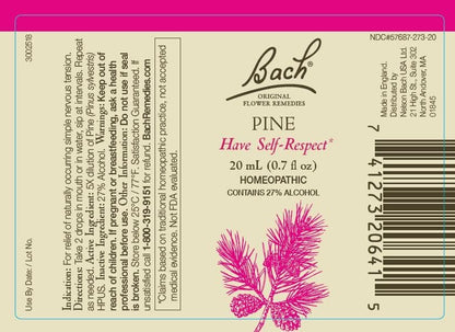 Bach Original Flower Remedies 2-Pack Let It Go: Honeysuckle & Pine (Vegan, 20mL Dropper x2)