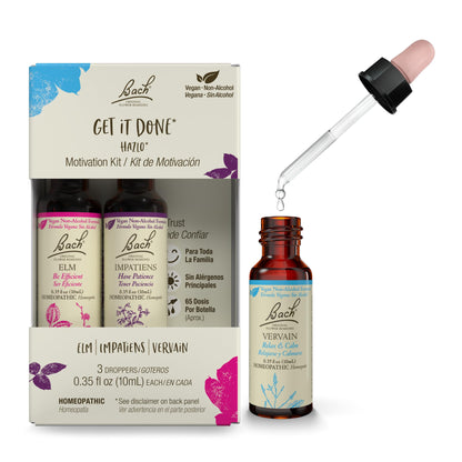 Bach GET IT DONE Trio Kit - Motivation (Non-Alcohol, Vegan) 3x10mL