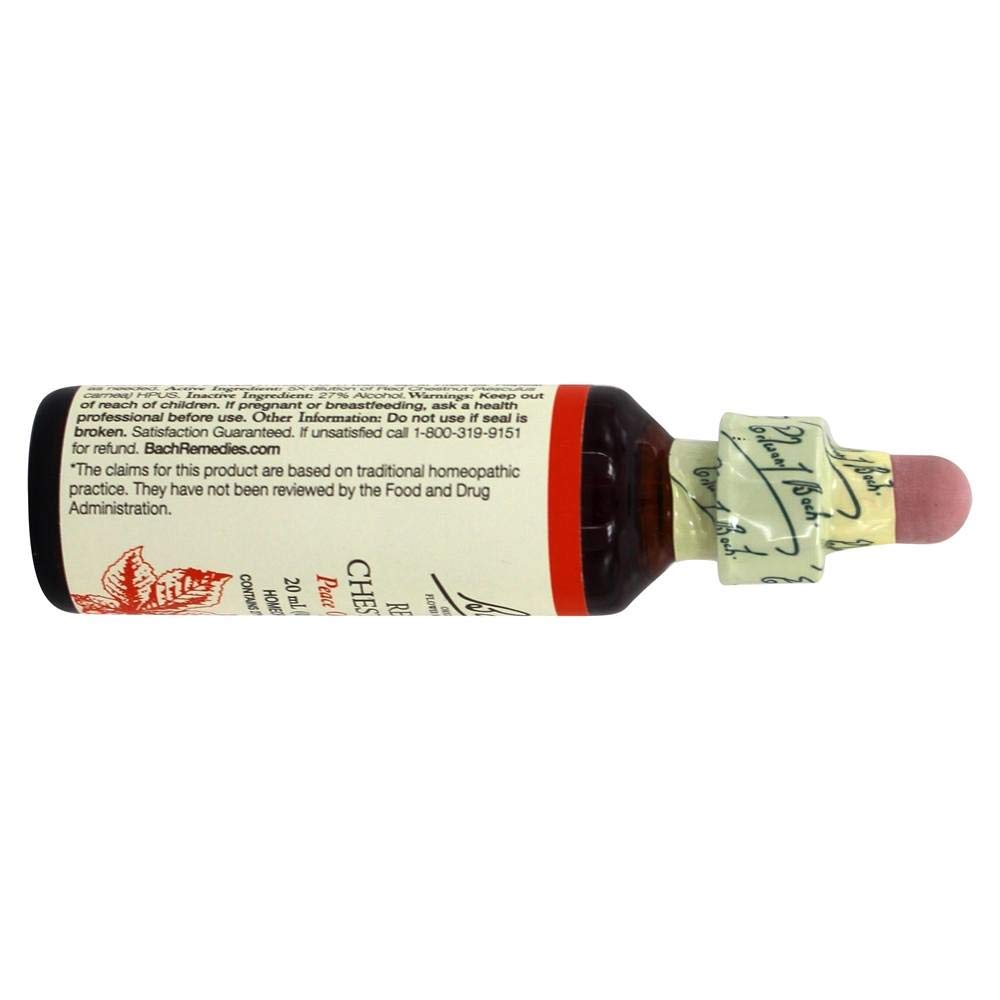 Bach Original Flower Remedies Red Chestnut – Peace of Mind (20ml) – Vegan & Gluten Free