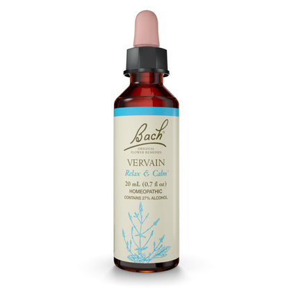 Bach Original Flower Remedies Vervain – Relax & Calm (20mL Dropper)