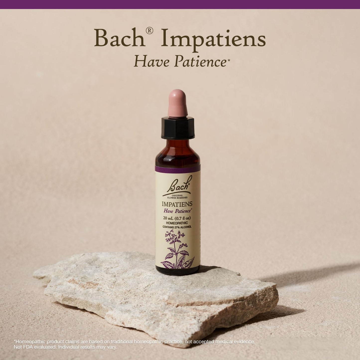 Bach Original Flower Remedies Impatiens – Have Patience, 20mL Dropper