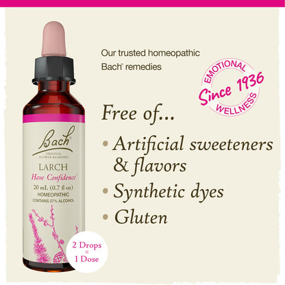 Bach Larch Original Flower Remedies - Have Confidence (20mL Dropper)