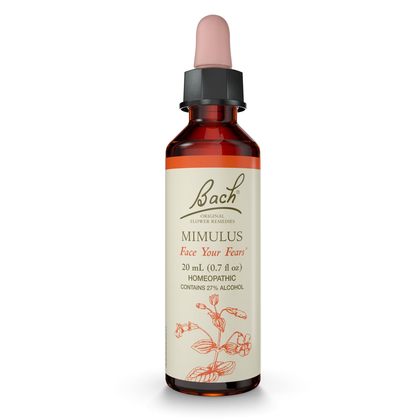 Bach Mimulus – Face Your Fears (20mL Dropper) | Original Flower Remedies