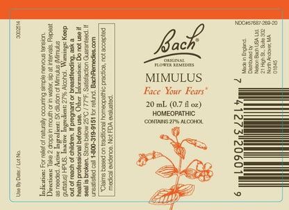 Bach Original Flower Remedies 2-Pack – Have Confidence (Mimulus & Larch) 20mL Dropper x2 | Vegan