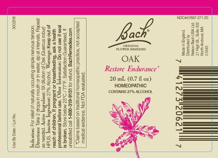 Bach Original Flower Remedies 2-Pack – Elm & Oak (20mL Droppers) | Vegan Homeopathic