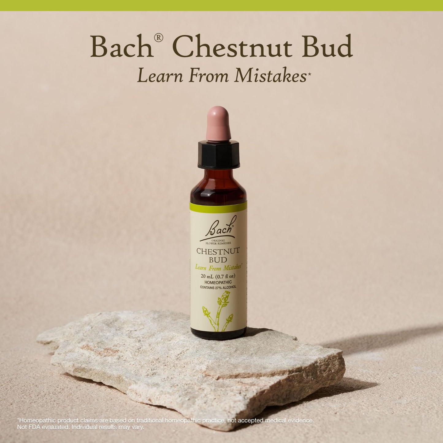 Bach Chestnut Bud Original Flower Remedy – Learn from Mistakes | Emotional Balance | 20mL Dropper | Vegan, Gluten-Free, Sugar-Free