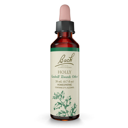 Bach Original Flower Remedies Holly – Goodwill Towards Others | 20mL Dropper