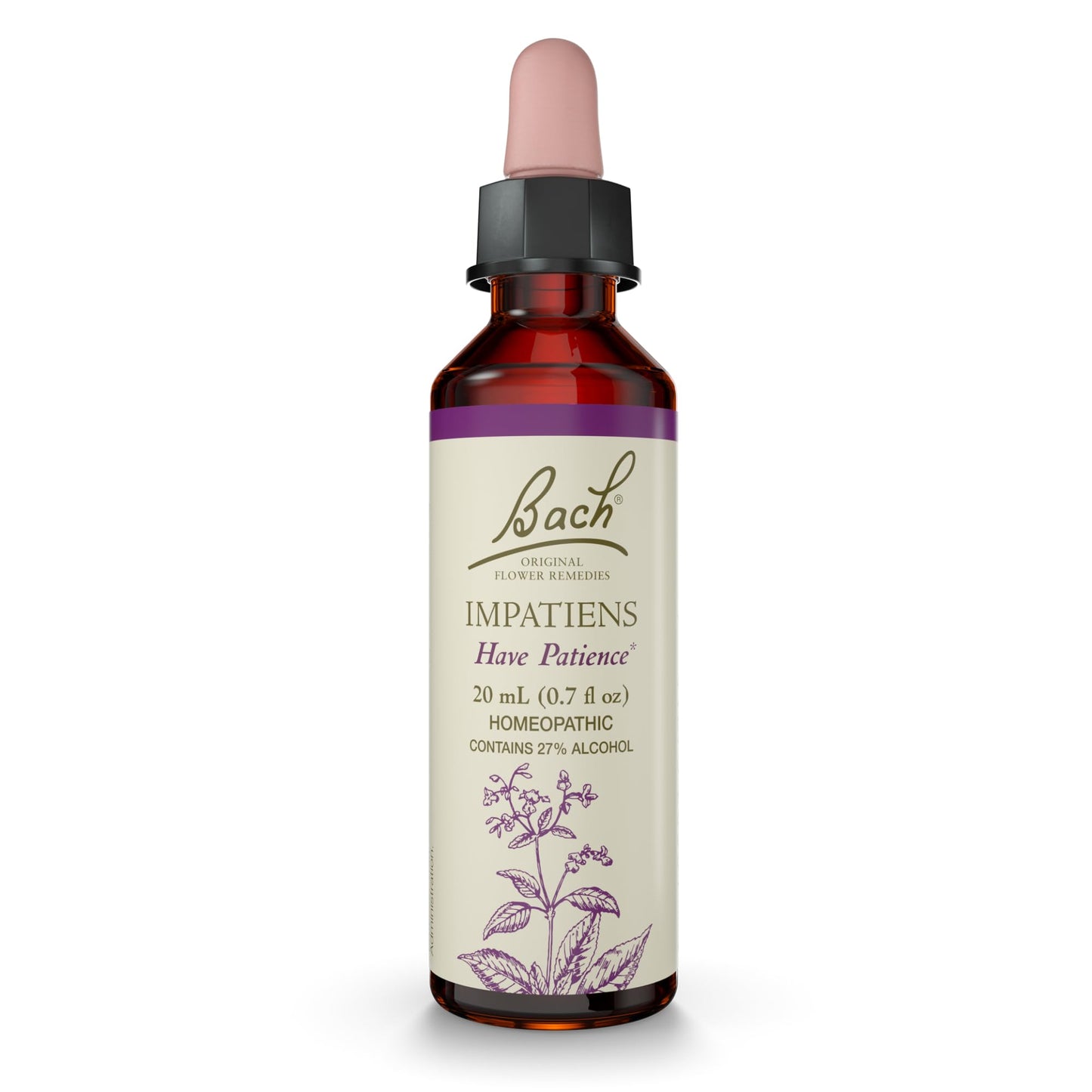 Bach Original Flower Remedies Impatiens – Have Patience, 20mL Dropper