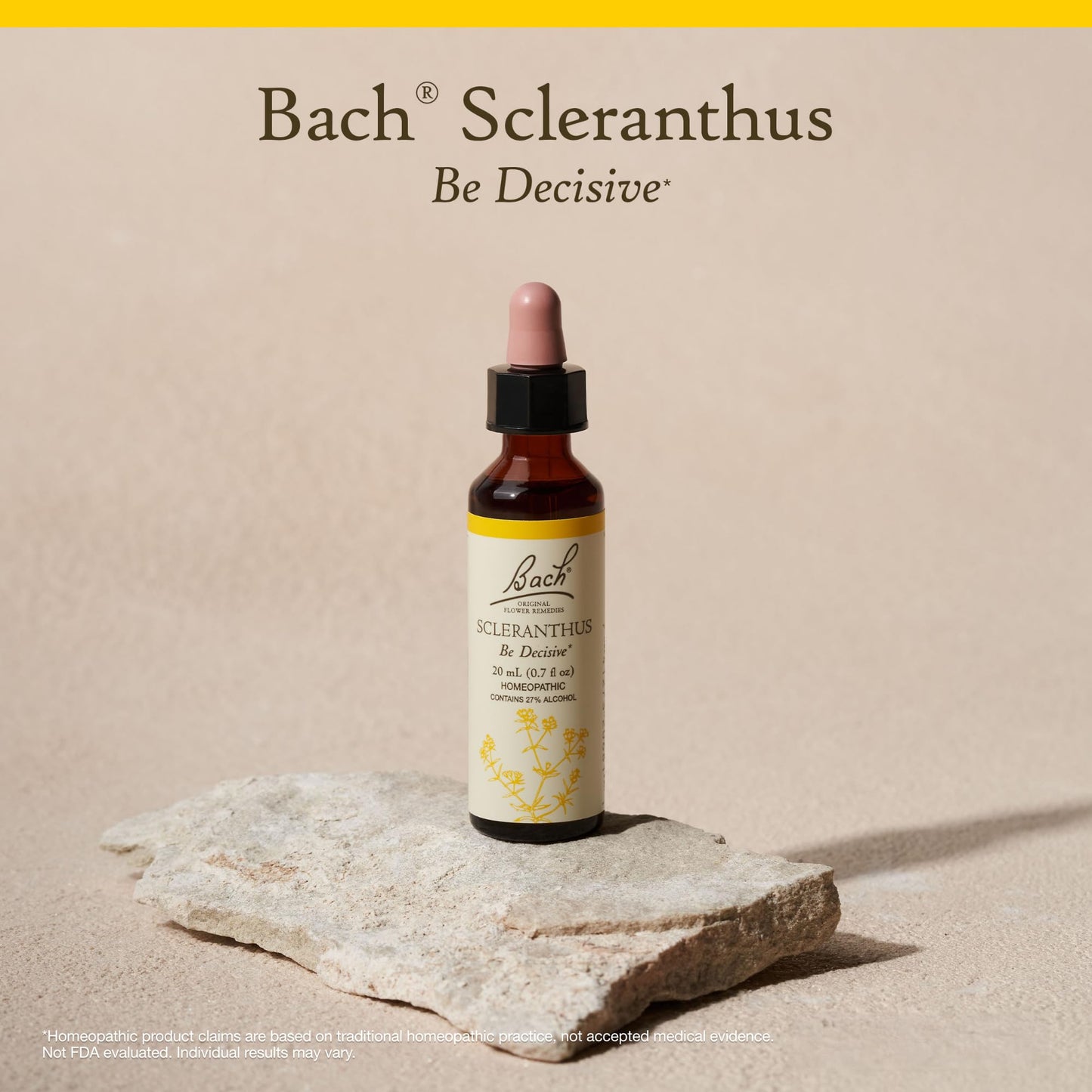 Bach Original Flower Remedies Scleranthus – Be Decisive (20mL Dropper) | Emotional Balance | Vegan, Gluten Free
