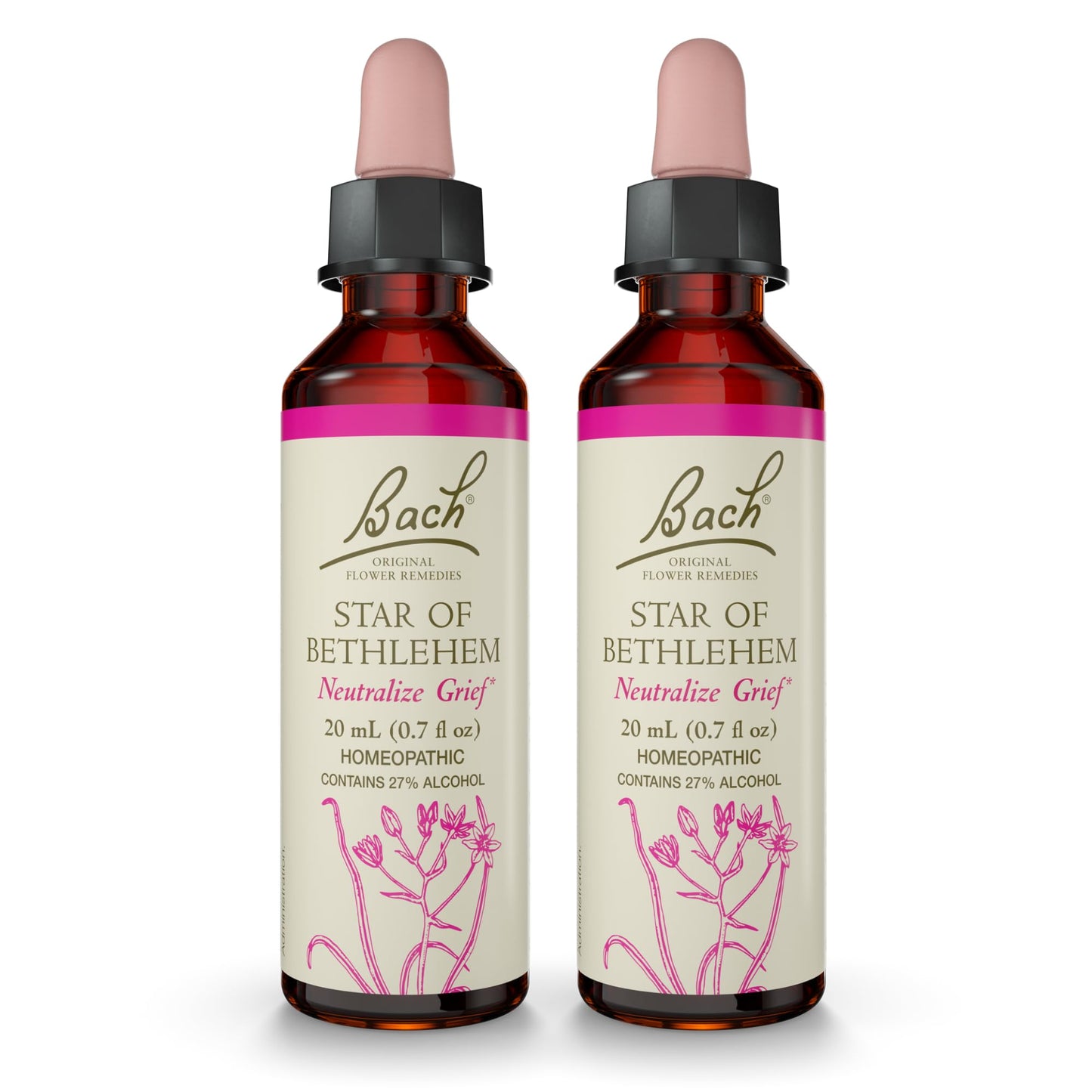 Star of Bethlehem Bach Original Flower Remedies – 20mL Dropper (Pack of 2) – Emotional Balance
