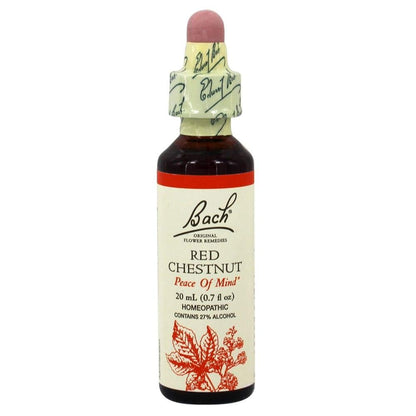 Bach Original Flower Remedies Red Chestnut – Peace of Mind (20ml) – Vegan & Gluten Free
