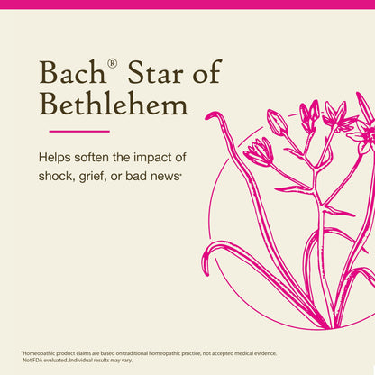 Bach Original Flower Remedies: Star of Bethlehem - Neutralize Grief - 20mL Dropper
