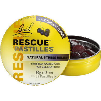 Bach Rescue Remedy Pastilles Black Currant 1.7 oz (2 Pack)