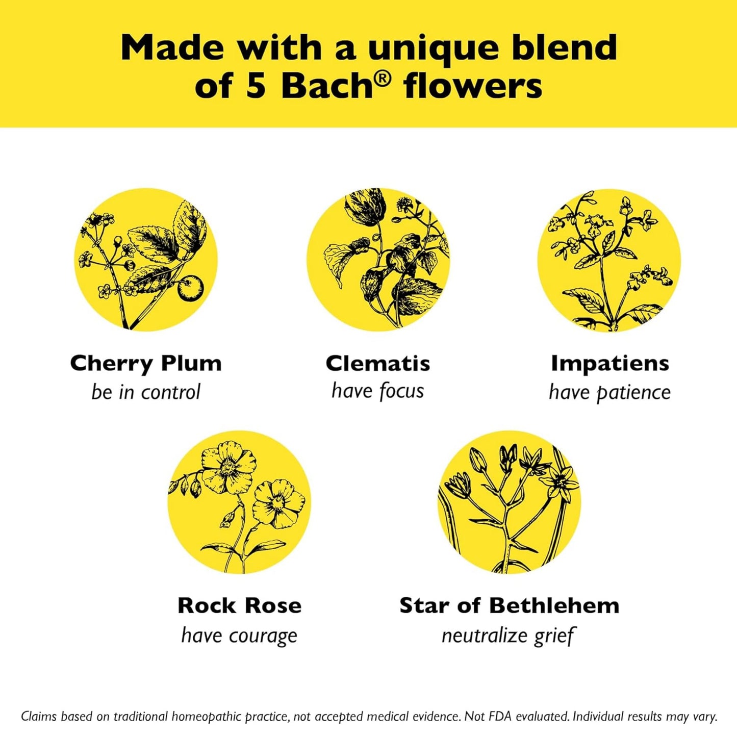 Bach Rescue Pastilles Blackcurrant 50 g – Pack of 6