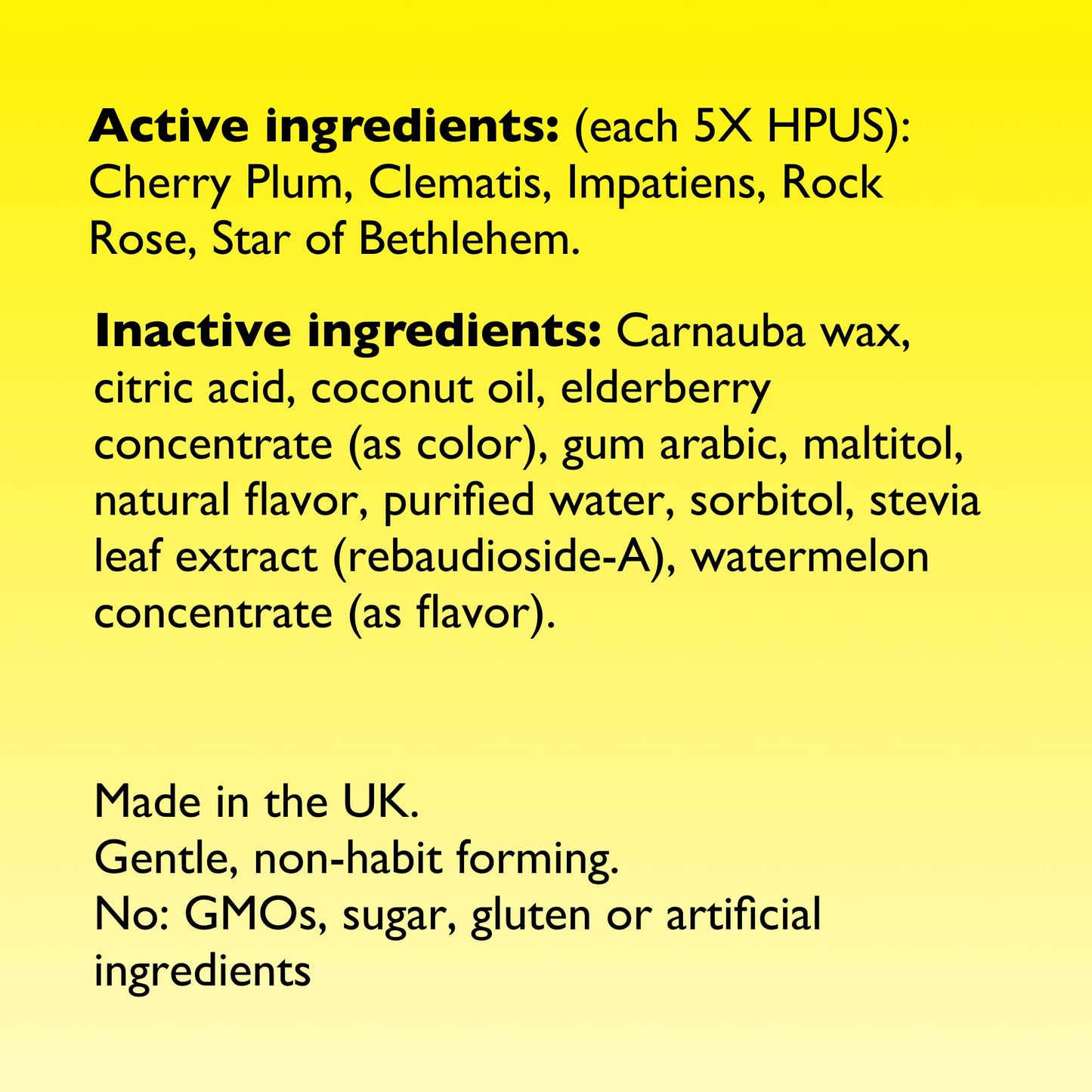 Bach RESCUE PASTILLES Watermelon – 6 Pack | Stress Relief Lozenges