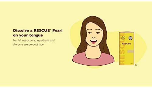 Bach Rescue Pearls - Orange Vanilla Stress Relief, Homeopathic, Gluten & Sugar-Free (6x28)
