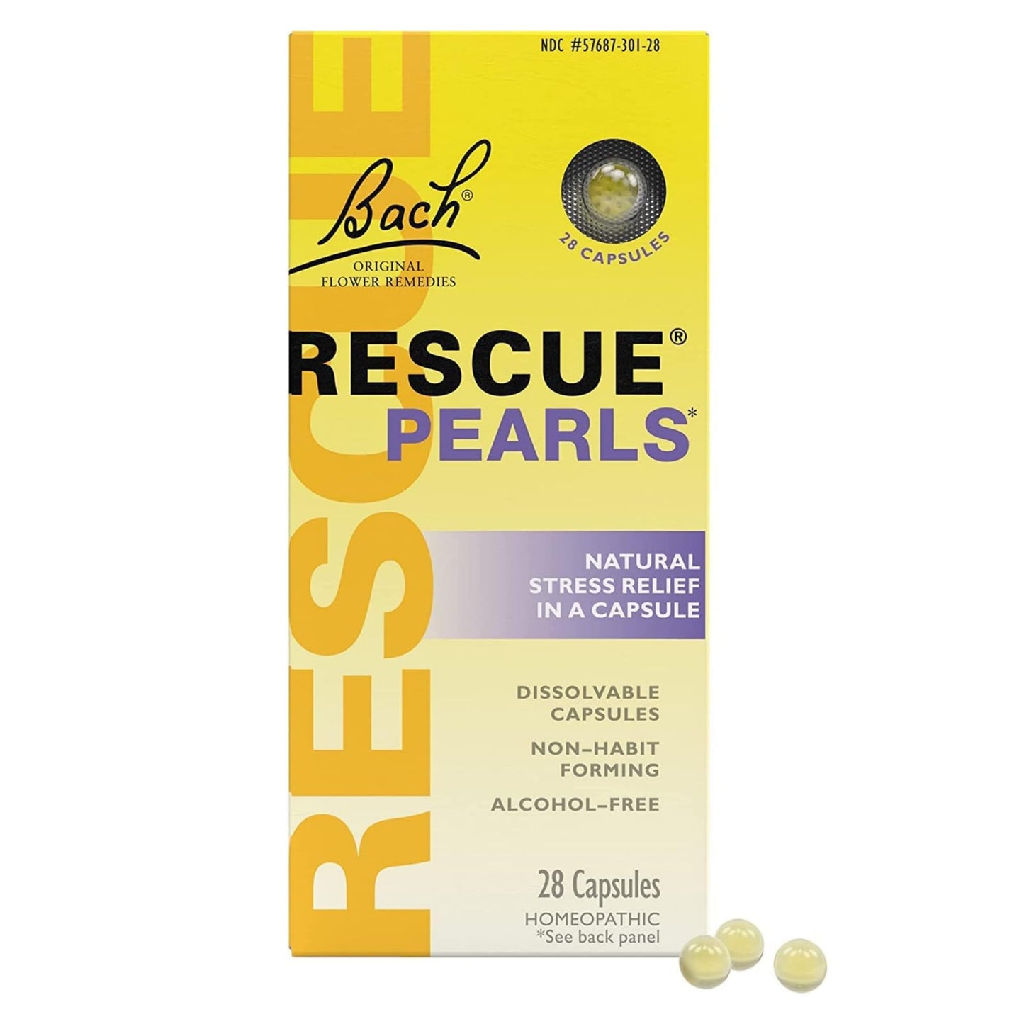 Bach Rescue Pearls Natural Stress Relief – 28 Capsules