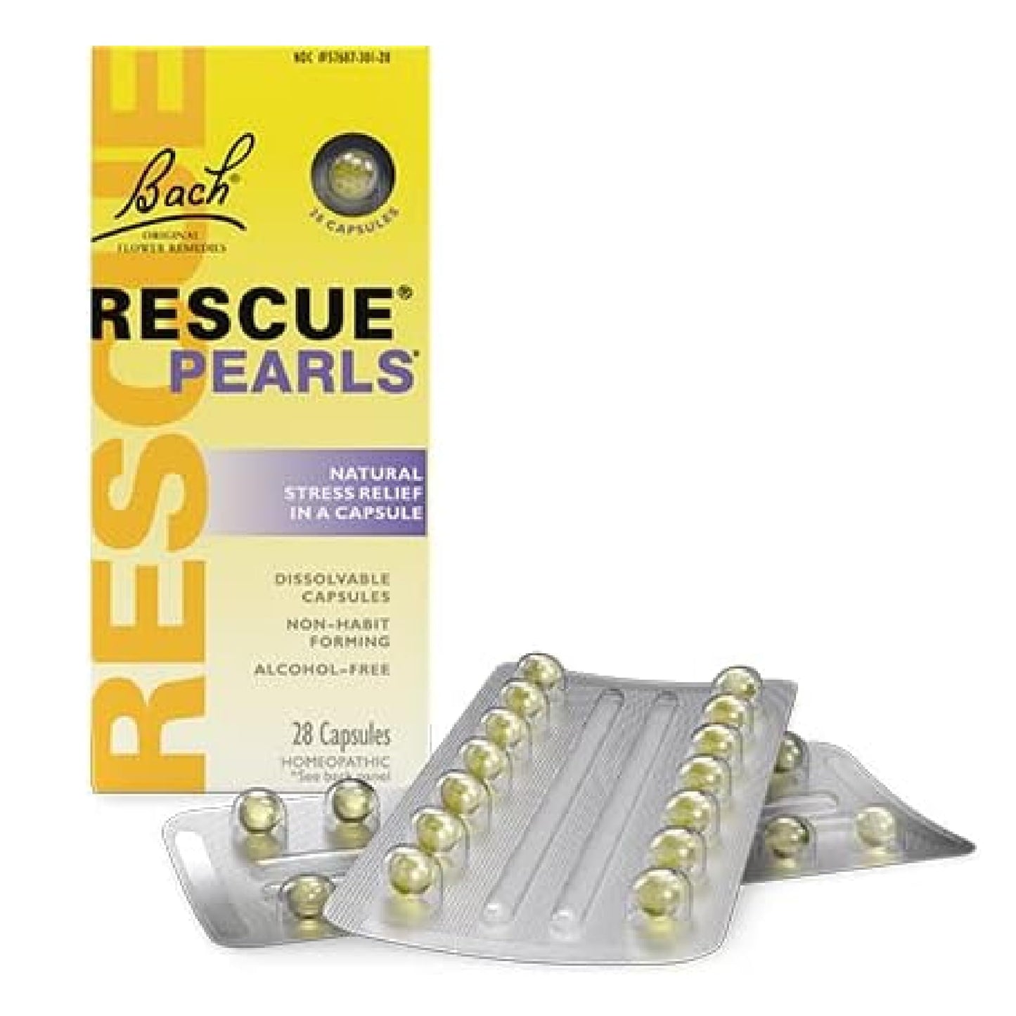 Bach Rescue Pearls Natural Stress Relief – 28 Capsules
